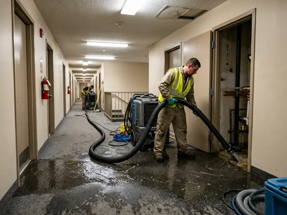 multi-unit-apartment-hallway-f-005 — frequently asked questions, Emergency Burst Pipe Water Extraction & Removal in Minersvi…